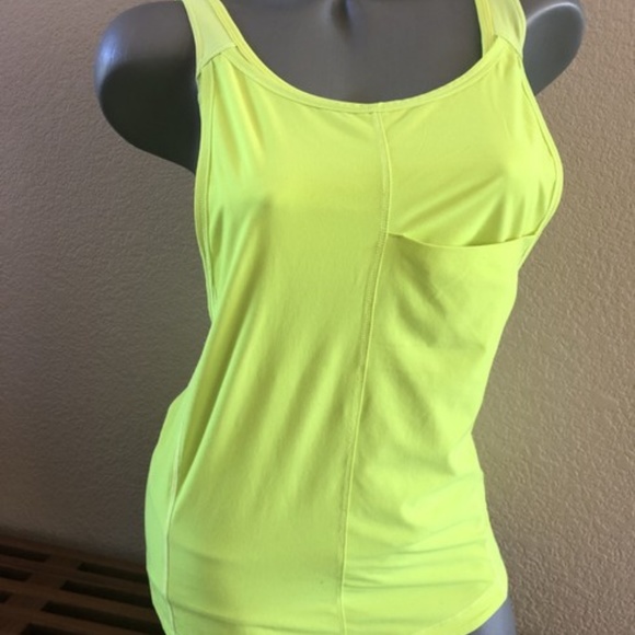 Lululemon Fun, Yellow, Built in Bra Top - Picture 1 of 4